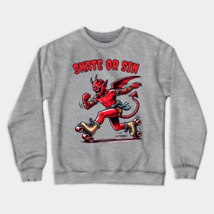 Roller skate devil Crewneck Sweatshirt